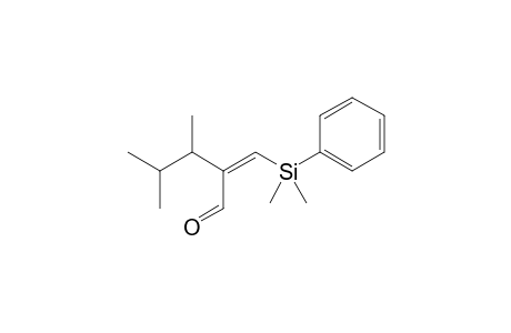 (2Z)-2-[[dimethyl(phenyl)silyl]methylene]-3,4-dimethyl-pentanal