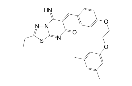 7H-[1,3,4]thiadiazolo[3,2-a]pyrimidin-7-one, 6-[[4-[2-(3,5-dimethylphenoxy)ethoxy]phenyl]methylene]-2-ethyl-5,6-dihydro-5-imino-, (6Z)-