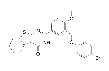 2-{3-[(4-bromophenoxy)methyl]-4-methoxyphenyl}-5,6,7,8-tetrahydro[1]benzothieno[2,3-d]pyrimidin-4(3H)-one