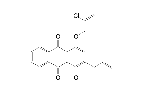4-(2''-chloroprop-2''-enyloxy)-1-hydroxy-2-(prop-2'-enyl)anthraquinone