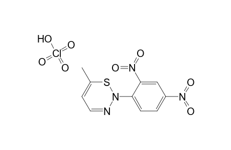 2H-1,2,3-Thiadiazine, 2-(2,4-dinitrophenyl)-6-methyl-, monoperchlorate