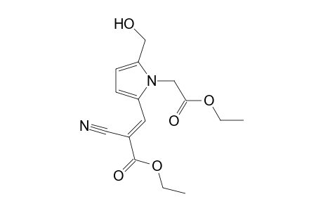 1H-Pyrrole-1-acetic acid, 2-(2-cyano-3-ethoxy-3-oxo-1-propenyl)-5-(hydroxymethyl)-, ethyl ester