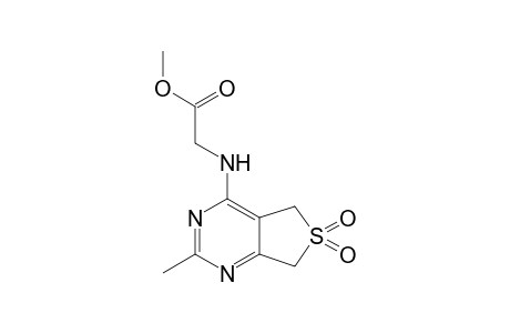 2-[(2-methyl-6,6-dioxo-5,7-dihydrothieno[3,4-d]pyrimidin-4-yl)amino]acetic acid methyl ester