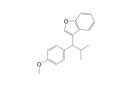 3-(1-(4-methoxyphenyl)-2-methylpropyl)benzofuran