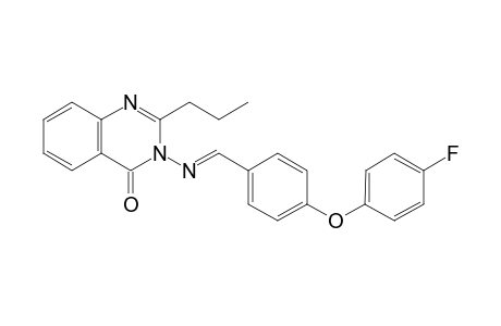 3-({(E)-[4-(4-fluorophenoxy)phenyl]methylidene}amino)-2-propylquinazolin-4(3H)-one