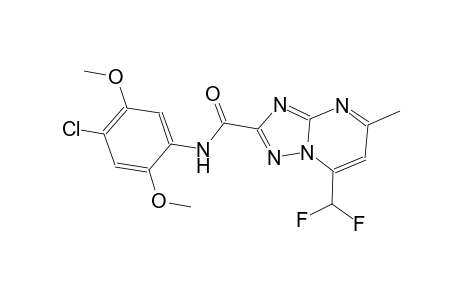 N-(4-chloro-2,5-dimethoxyphenyl)-7-(difluoromethyl)-5-methyl[1,2,4]triazolo[1,5-a]pyrimidine-2-carboxamide