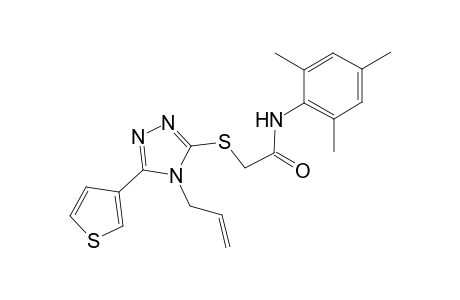 2-(4-Allyl-5-thiophen-3-yl-4H-[1,2,4]triazol-3-ylsulfanyl)-N-(2,4,6-trimethyl-phenyl)-acetamide