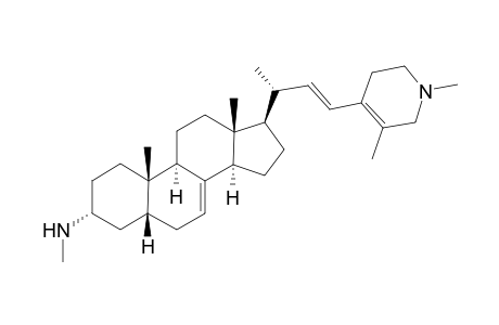 (3.alpha.)-23-(1,3-Dimethyl-1,2,5,6-tetrahydropyridin-4-yl)-3-methylamino-24-nor-5.alpha.,22E-chola-7,22-diene (plakinamine B)
