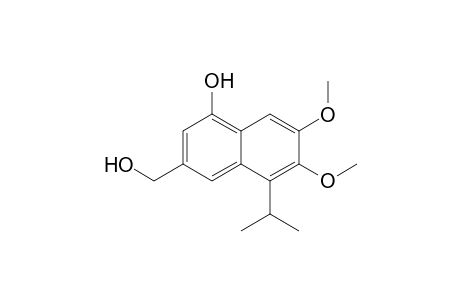 2-Naphthalenemethanol, 4-hydroxy-6,7-dimethoxy-8-(1-methylethyl)-