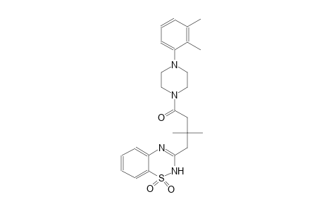 3-{4-[4-(2,3-dimethylphenyl)-1-piperazinyl]-2,2-dimethyl-4-oxobutyl}-2H-1,2,4-benzothiadiazine 1,1-dioxide