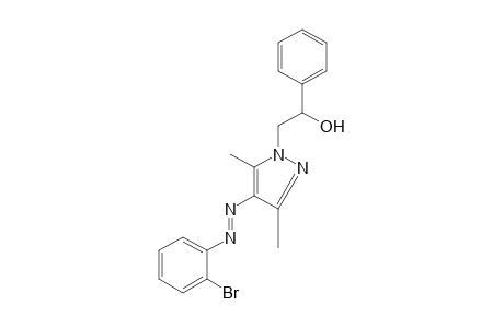 4-[(o-BROMOPHENYL)AZO]-3,5-DIMETHYL-alpha-PHENYLPYRAZOLE-1-ETHANOL