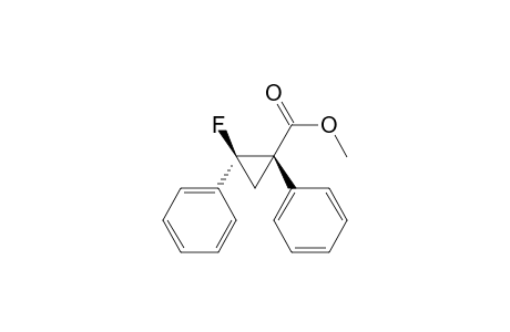 (1R,2S)-2-fluoro-1,2-diphenyl-1-cyclopropanecarboxylic acid methyl ester