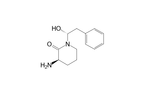 (.alpha.R,3R)-3-Amino-N-(2-hydroxy-1-phenylethyl)piperidin-2-one