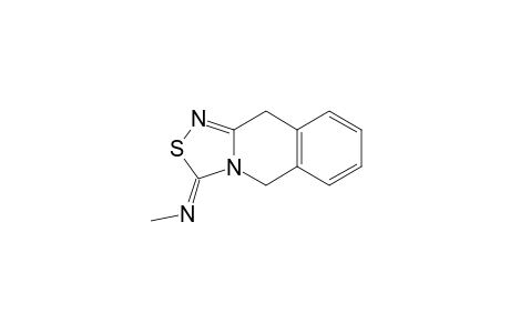5,10-Dihydro-3-methylimino-3H-[1,2,4]thiadiazolo[4,3-b]isoquinoline