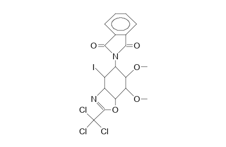 (1R*,2S*,3S*,4R*,5S*,6S*)-2-Iodo-4,5-dimethoxy-3phthalimido-8-trichloromethyl-7-oxa-9-aza-bicyclo(4.3.0)non-8-ene
