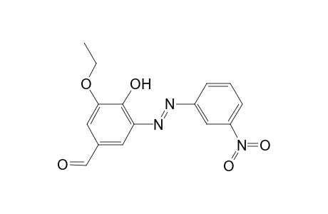 3-Ethoxy-4-hydroxy-5-[(E)-(3-nitrophenyl)diazenyl]benzaldehyde