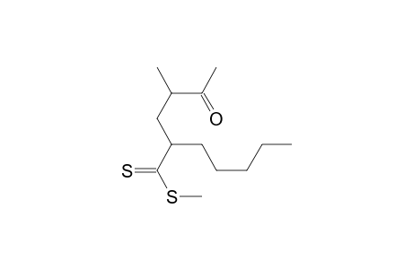 Methyl 2-(2-methyl-3-oxobutyl)heptanedithioate