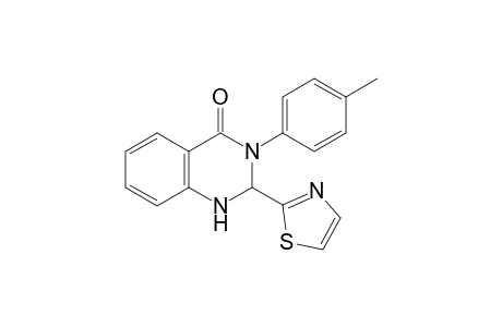 2-Thiazol-2-yl-3-p-tolyl-2,3-dihydro-1H-quinazolin-4-one