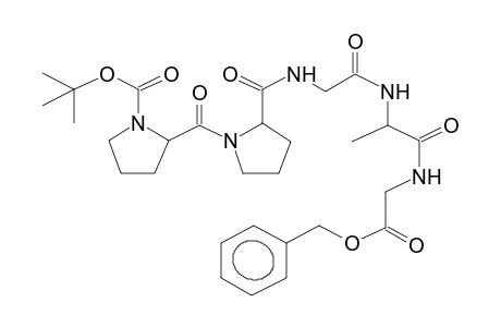TERT-BUTYLOXYCARBONYL-PROLIN-PROLIN-GLYCIN-ALANIN-GLYCIN-O-BENZYLPEPTIDE