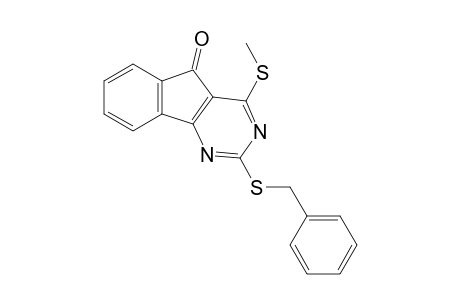 2-Benzylsulfanyl-4-methylsulfanylindeno[1,2-d]pyrimidin-5-one