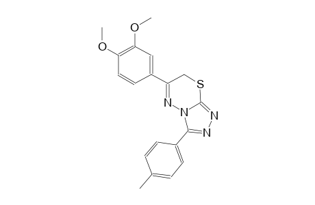 6-(3,4-dimethoxyphenyl)-3-(4-methylphenyl)-7H-[1,2,4]triazolo[3,4-b][1,3,4]thiadiazine