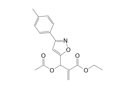 Ethyl 3-acetoxy-3-[3-(4-methylphenyl)isoxazol-5-yl]-2-methylenepropanoate