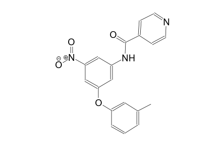 4-pyridinecarboxamide, N-[3-(3-methylphenoxy)-5-nitrophenyl]-