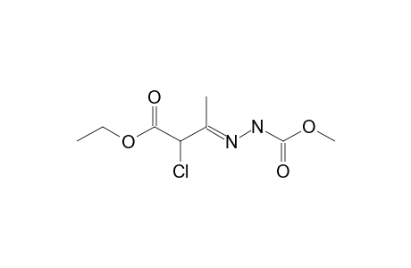 ETHYL-2-CHLORO-3-(METHOZYCARBONYHYDRAZINYLIDENE)-BUTANOATE