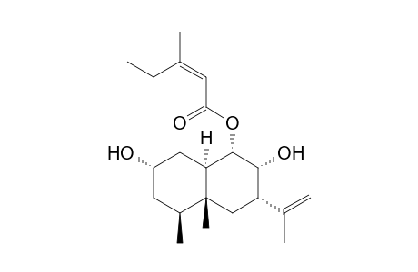 Lateriflorol-9-(cis-3-methyl-2-pentenoate)