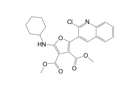 Dimethyl 2-(2-chloroquinolin-3-yl)-5-(cyclohexylamino)furan-3,4-dicarboxylate