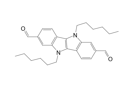 5,10-Dihexyl-5,10-diihydroindolo[3,2-b]indole-2,7-dicarbaldehyde