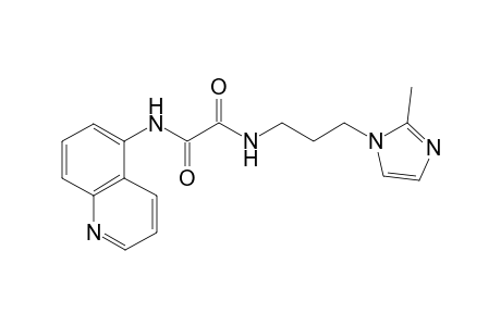 N-[3-(2-methyl-1H-imidazol-1-yl)propyl]-N'-(quinolin-5-yl)ethanediamide