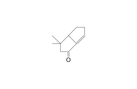 4,4-Dimethyl-bicyclo(3.3.0)oct-8-en-2-one