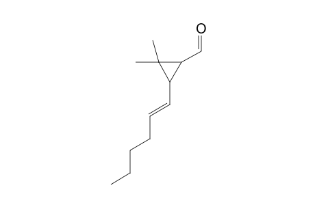 3-(Hex-1'-enyl)cyclopropane-2,2-dimethylcyclopropane-1-carbaldehyde