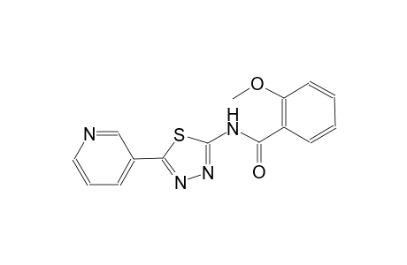 2-methoxy-N-[5-(3-pyridinyl)-1,3,4-thiadiazol-2-yl]benzamide