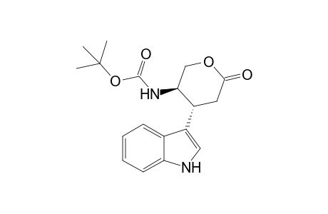 (4R,5R)-4-(1H-Indol-3-yl)-2-oxotetrahydropyran-5-yl]carbamic acid tert-butyl ester