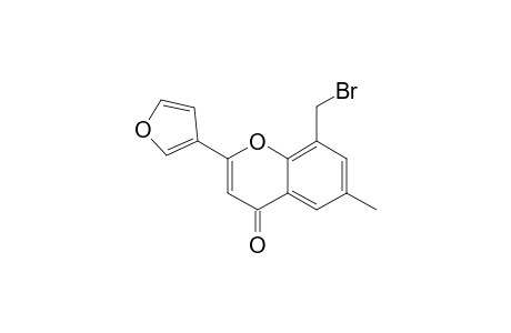 8-BROMOMETHYL-2-(3-FURYL)-6-METHYL-4H-1-BENZOPYRAN-4-ONE