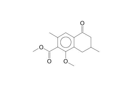 1-Methoxy-3,7-dimethyl-5-oxo-5,6,7,8-tetrahydronaphthalene-2-carboxylic acid, methyl ester