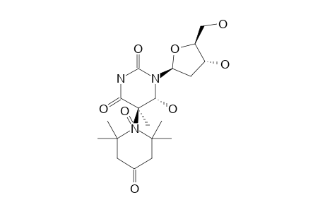 TRANS-(5S,6S)-6-HYDROXY-5-(2,2,6,6-TETRAMETHYL-4-OXO-1-PIPERIDINYL-N-OXIDE)-5,6-DIHYDROTHYMIDINE