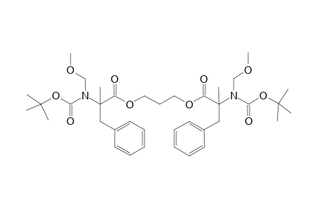 2-(tert-Butoxycarbonyl-methoxymethyl-amino)-2-methyl-3-phenyl-propionic acid 3-[2-(tert-butoxycarbonyl-methoxymethyl-amino)-2-methyl-3-phenyl-propionyloxy]-propyl ester