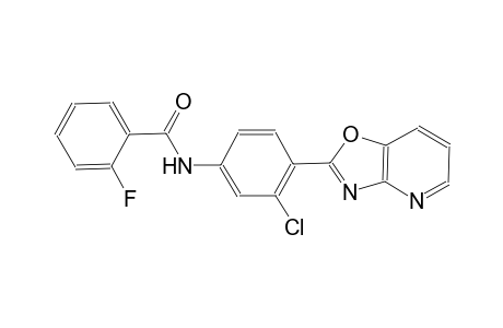 benzamide, N-(3-chloro-4-oxazolo[4,5-b]pyridin-2-ylphenyl)-2-fluoro-