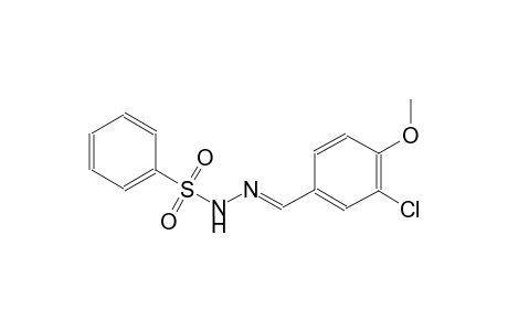 N'-[(E)-(3-chloro-4-methoxyphenyl)methylidene]benzenesulfonohydrazide