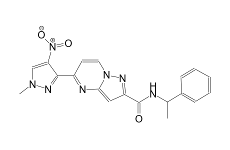5-(1-methyl-4-nitro-1H-pyrazol-3-yl)-N-(1-phenylethyl)pyrazolo[1,5-a]pyrimidine-2-carboxamide