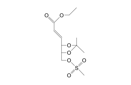 (E)-2,3-Dideoxy-4,5-O-isopropylidene-6-O-methyl-sulfonyl-D-erythro-hex-2-enoic acid, ethyl ester