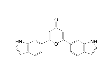 2,6-Bis(1H-indole-6-yl)-4H-pyran-4-one
