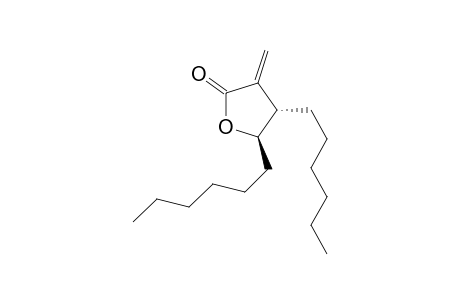 trans-4,5-dihexyl-4,5-dihydro-3-methylene-2(3H)-furanone