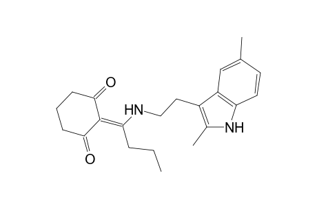 2-[1-[2-(2,5-dimethyl-1H-indol-3-yl)ethylamino]butylidene]cyclohexane-1,3-dione