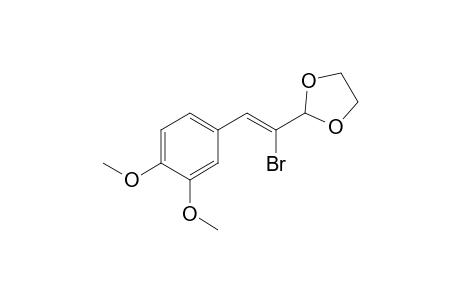 1,3-Dioxolane, 2-[1-bromo-2-(3,4-dimethoxyphenyl)ethenyl]-