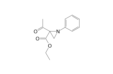 Aziridine-2-carboxylic acid, 2-acetyl-1-phenyl-, ethyl ester