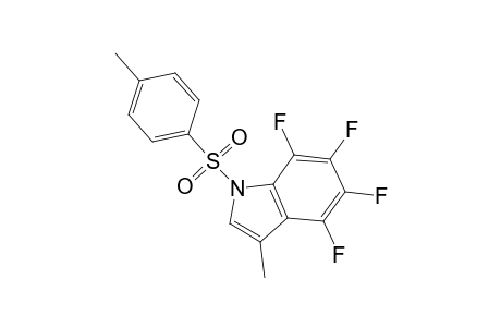 1H-Indole, 4,5,6,7-tetrafluoro-3-methyl-1-[(4-methylphenyl)sulfonyl]-
